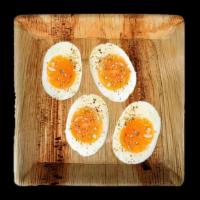 Boiled Eggs: · 2 eggs Hard boiled eggs
