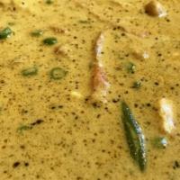 Navaratan Korma · Carrot, cauliflower, potato, green beans in a creamy almond based gravy with dry fruits, che...