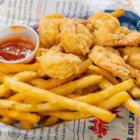 Fried Fish(2) And Shrimp(4) Basket · Served with fries and comes with two catfishes and 4 shrimps