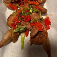 Fried Quail - Kwarteltjies · crispy quail tossed in peppadews and scallions