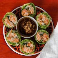 Vg Fresh Basil Rolls (6 Pcs) · Jicama, carrots, romaine lettuce, thai basil and mints wrapped in thin rice paper served wit...
