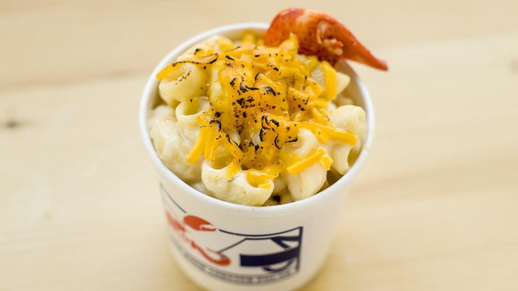 Lobster Mac & Cheese · Maine lobster and organic pasta in our five-cheese sauce.