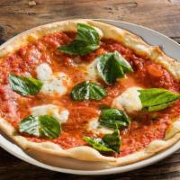 Pizzetta Margherita · San Marzano tomatoes, mozzarella, fresh basil, oregano