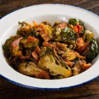 Cavolini · crispy Brussels sprouts, roasted bacon