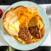 Sausage, Egg & Cheese On Croissant · 