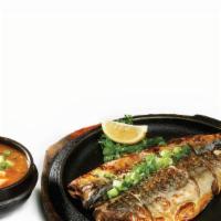 Godunguh Gui + Soup · Broiled  mackerel with a choice of a side soup.
