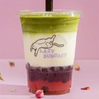 Rose Matcha Latte · Made with all-natural rose syrup, hand-whisked certified organic matcha, and your milk of ch...