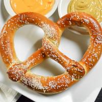 Jumbo Hot Pretzel · Served with mustard or nacho cheese.