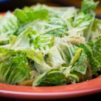 Caesar · Romaine lettuce with homemade Caesar dressing, parmesan cheese and croutons