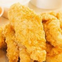 Add 2 Tenders $ · Two fried chicken tenders