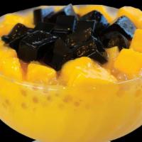Mango Juice With Sago · Dairy free, gluten free. 210-260 calories.