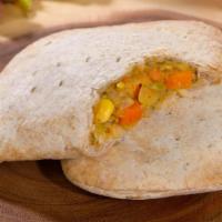 Vegetable Patty · Vegetarian.Flaky whole wheat pastry filled with tender steamed carrots, cabbage, and broccoli.