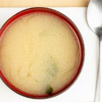Miso Soup · Tofu, scallion and seaweed.
