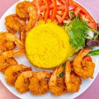 Fried Medium Shrimp · 15 pieces. Served with your choice of side.
