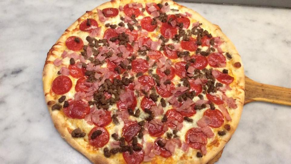 Meat Lover Pizza · Pepperoni, sausage, ham, bacon and meatballs.