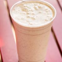 Popeye Power Smoothie · Almond milk, bananas, almond butter, cacao powder, agave and cinnamon. Refreshing blend of f...