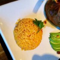 Sweet Picadillo · sweet potato stuffed wtih cuban style grass-fed ground beef, rice, beans & sweet plantains