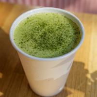 Matcha Latte (16 Oz) · Ceremonial Matcha with a touch of agave