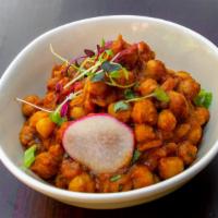 Chana Masala · An authentic north Indian-style chickpea curry made with white chickpeas, freshly powdered s...