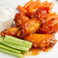 Mango Habanero · 6 Wings with Carrot and Celery