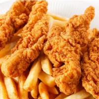 Chicken Tenders And Fries With  / 🧃 · 2 Chicken Tenders with Fries