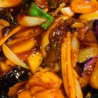 Eggplant In Garlic Sauce · Spicy.