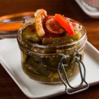 Seasonal Pickles · Market Vegetables, Sesame, Yuzu and Espelette