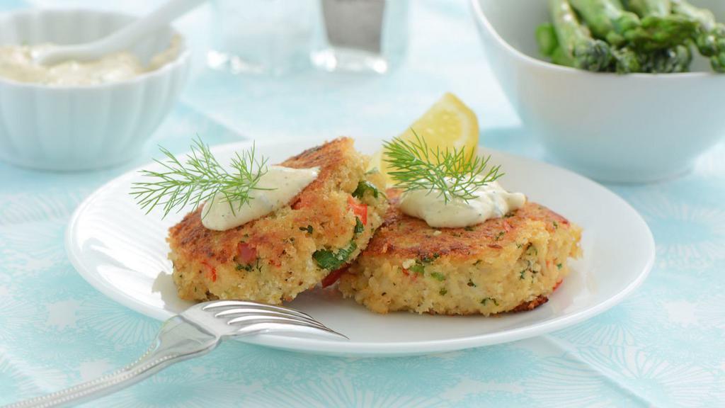 Crab Cake · Delicious deep-fried cake filled with crab meat. (1 piece).