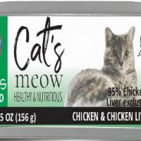 Dave'S Cat’S Meow Cat Food, 5.5Oz Cans (Pack Of 10 Cans) Chicken & Chicken Liver. · Dave's Pet Food Cat’s Meow Healthy Canned Cat Food, 5.5oz Cans, (pack of 10 cans ), Made in ...