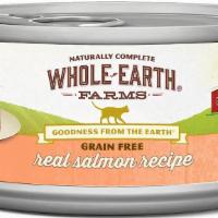 Whole Earth Farms Grain Free Recipe, 2.75 Oz, Salmon, (10 Count)  -Salmon Cat Food Pate. · Whole Earth Farms Grain Free Recipe, 2.75 oz, Salmon, (10 Count)  
salmon cat food pate.