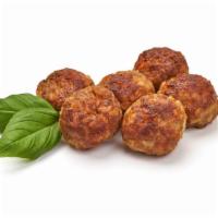 Side Of Meatballs · A side dish prepared with delicious, grilled meatballs.