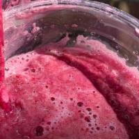 Brookville Berry · Strawberries, Raspberries, Blueberries, Banana, filtered water.