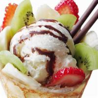 Fruit Island · Strawberry, Banana, Kiwi, Almond, Whipped Yogurt, Custard Cream, Nutella, Vanilla Ice Cream,...