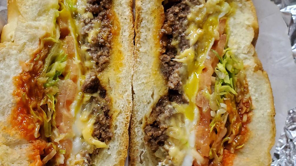 Chopped Cheese Sandwich · Finely diced ground beef with onions melted cheese lettuce and tomato