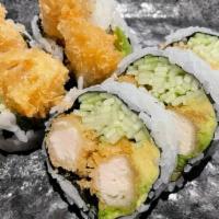 Chicken Tempura Roll · Battered and fried poultry.