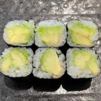 Avocado Roll · Vegetarian. Sushi roll prepared with avocado.