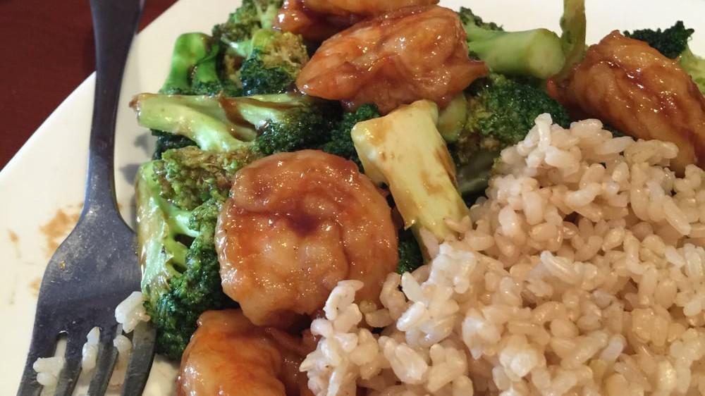 Shrimp With Broccoli · Served with pork fried rice or steamed white rice.
