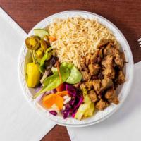 Lamb Gyro Platter · Picked For you. Platters come with Brown rice and salad (Lettuce, tomato, cucumber, cabbage,...