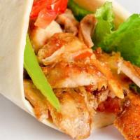 Chicken Gyro On Pita · Grilled chicken slices with your choice of toppings on a fresh baked pita bread.
