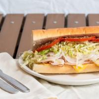 Turkey Breast & Cheese Submarine Sandwich · 