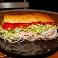 Cappacuolo, Salami, & Cheese Submarine Sandwich · Italian- prov, salami, cap.
