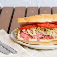 Roast Beef & Cheese Submarine Sandwich · 