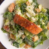 Roasted Salmon Salad With Fat Free Dressing · Delicious roasted salmon salad mixed with olives, onions and roasted red peppers over crispy...