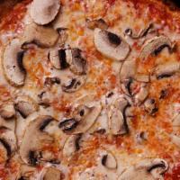 Al Funghi Pizza · Wild mushrooms, mozzarella, and marinara.