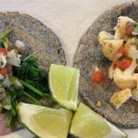 Orden Vegetarian Tacos · Three tacos with choice of veggie in our homemaDe corn tortilla with pico De gallo, served w...