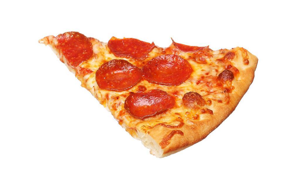 Spicy Pepperoni Slice Pizza · Spicy pepperoni sicilian style pizza.