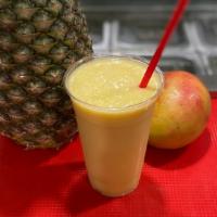 Tropical Smoothie · Pineapple, Mango, Banana, Ginger, Coconut water.