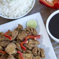 Chicharrón De Pollo · Fried chicken chunks with or without the bone.