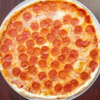 Cheese Pizza · Plain cheese pizza.