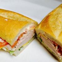Turkey Sandwiche · Comes with cheese, lettuce, tomato, and Mayonnaise